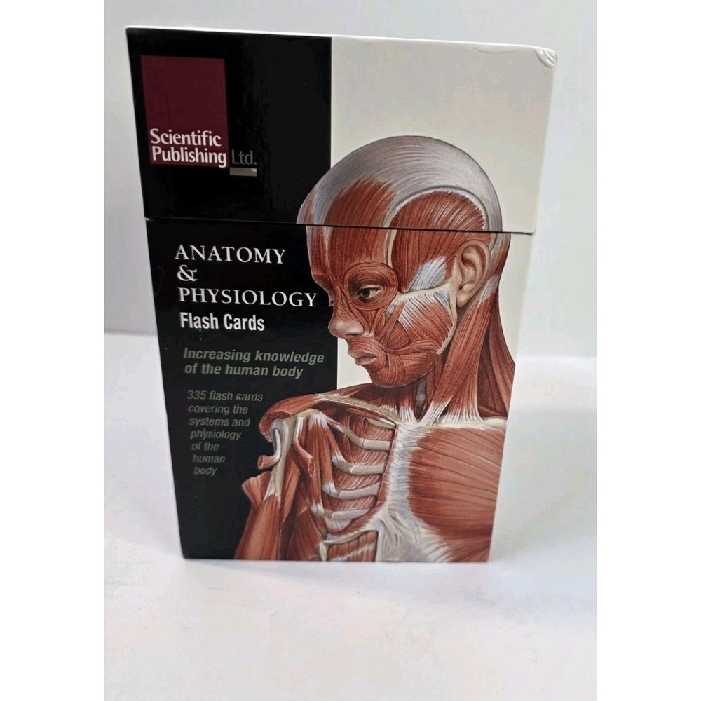 Scientific Publishing Anatomy & Physiology Flash Cards 335 Illustrated‎ Set 4x6